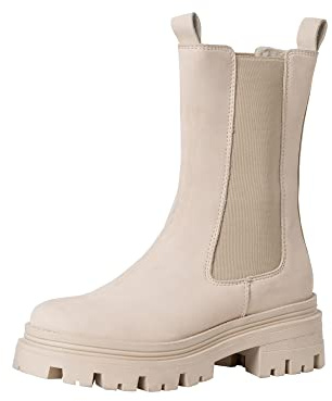Tamaris Damen Stiefel, Frauen Klassische Stiefel,lose Einlage,Comfort Lining,uebergangsstiefel,uebergangsschuhe,Boots,Antelope Uni,41 EU / 7.5 UK