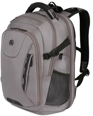SwissGear Unisex's 5358 USB Scansmart Laptop Backpack, Grey Ballistic, L