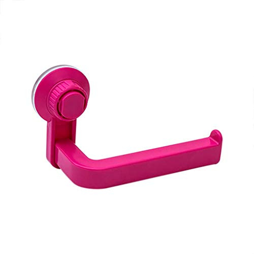ZZTWER Paper Napkin Dispensers Badezimmer Toilettenpapierhalter, Kunststoff Selbstklebende Toilettenpapierhalter, Wandhalterung WC-Rollhalter Handtuchhalter for Badezimmer Küche (Color : Pink)