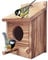 Bseical Nistkasten, Vogelhaus Nistkasten, VogelhäUschen Zum AufhäNgen, Meisenkasten Nistkasten, Holzbausatz Wetterfest, NistkäSten FüR VöGel Nach Nabu, Nistkasten Rotkehlchen Wellensittich