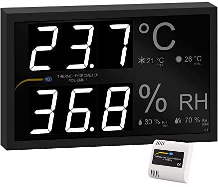 PCE Instruments PCE-EMD 5 PCE-EMD 5 Einbau-Messinstrument 0 bis 50 °C 0 bis 99.9% rF