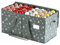 Aufbewahrungsbox für Weihnachtsdekoration mit Reißverschluss [1erPack] Weihnachtskugeln Urlaub Ornament Aufbewahrungswürfel Organizer Weihnachtstruhe mit Trennwänden, Weihnachtsdekoration
