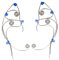USHOBE 1 Pair Elf Ear Cuffs for Women Handmade Clip- on Elven Cuff Wrap Earrings Pearl Beads Wing Earring Non Piercing Ear Clip for Fairy Halloween Costume Cosplay Wedding
