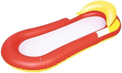 Schwimmreifen Luftmatratze Pool Pool schwimmt aufblasbare, schwimmende Floß- Liegestuhl Wasser Hängematten-Floß-Schwimmring-Pool-Spielzeug- Zubehör for Männer Frauen 59. 1 x 29. 5 x 11. 8 in PVC(59, 1