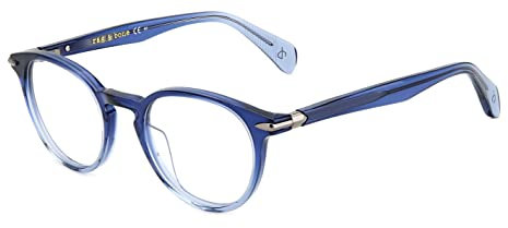 rag & bone RNB8003 Glasses, Blue Shaded, 48 Unisex Adult, Blue Shaded
