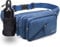 Fanny Pack for Men&Women with Shrinkable Bottle Cages,Waist Pack Bag Hip Bum Bag with Adjustable Strap for Outdoors Workout Traveling Casual Running Hiking Cycling Fishing, Navy-Blue-1, Sport