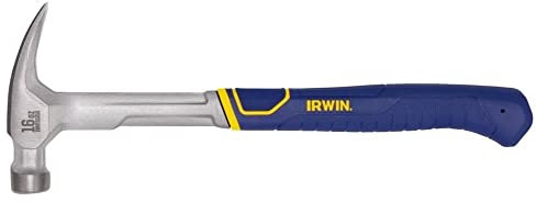IRWIN Hammer, Rip Claw Hammer, ergonomischer strukturierter Griff, 473 g (IWHT51216)