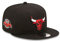 New Era Chicago Bulls NBA 6 Times NBA Champion Sideptach 9Fifty Snapback Cap Black - M - L