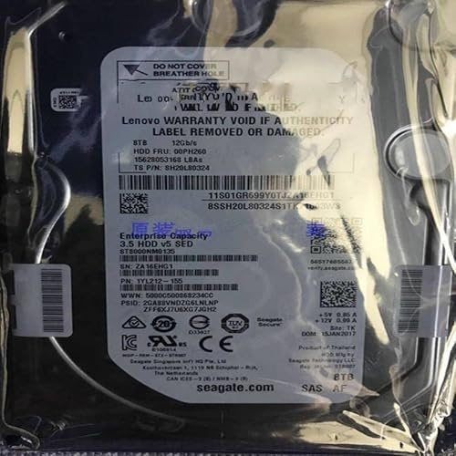MIDTY HDD für RD650 3650M5 SR 8TB SAS 256MB 7200RPM für interne HDD für Server HDD für ST8000NM0135