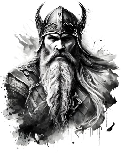Samunshi Viking Ivar Aufkleber Autoaufkleber für Motorrad Fahrrad Roller oder Auto Sticker Fahrrad MTB Mountainbike Rennrad Viking (16x20cm Viking Ivar)