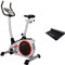 Christopeit Sport Heimtrainer AL 2 Silber inkl. Bodenschutzmatte - 24-Stufig, bis 150kg Gewicht, 9kg Magnet-Bremssystem, LCD-Display