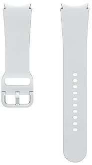 Samsung Sport Band (M/L) Bracelet de Sport pour Galaxy Watch4 | Watch5 | Watch6 | Watch FE | Watch7 Series, Silver
