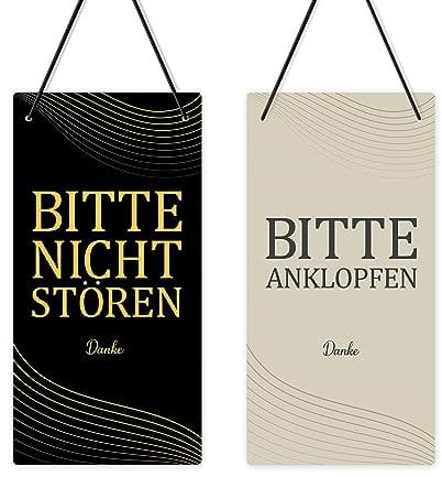 Putuo Decor „Sesson in Progress“-Schild, „Please Do Not Disturb“-Türschild, „Welocme Please Knock“-Schild, 25,4 x 12,7 cm PVC, doppelseitig, für Hotel, Büro, Klinik