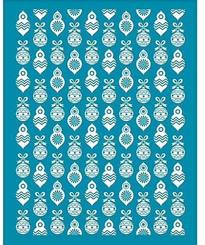 OLYCRAFT 10x12.7cm Ton Schablonen Weihnachtsglocke Siebdruck Für Polymer Ton Glühbirnen Siebdruck Schablonen Netz Transfer Schablonen Weihnachts Netz Schablone Für Polymer Ton Schmuckherstellung