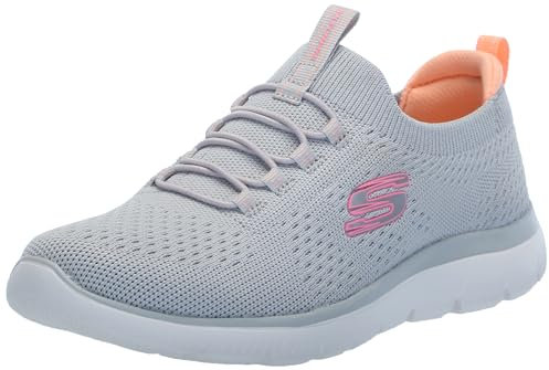 Skechers Damen Summits Sneaker, Grey/Multi=gymt, 38.5 EU Weit