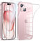 Phoona Coque pour iPhone 15 avec 2 Pièces Protection Écran en Verre Trempé,Ultra Transparente Silicone en Gel TPU Souple pour iPhone 15 Couqe,Antichoc Anti-Jaune Etui Bumper