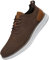 SVNKE Zapatos de Cordones Zapatillas de Vestir Clásico Oxfords Formales Derby para Hombre Boda Negocios Marrón Oscuro 43
