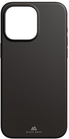 Black Rock Hülle für iPhone 15 Pro Max (Wireless Charging kompatibel, slim, ultraslim, stabiler Rahmen, hochwertiges Cover, Handyhülle für iPhone 15 Pro Max, Case, Silikonhülle, Silikon) schwarz
