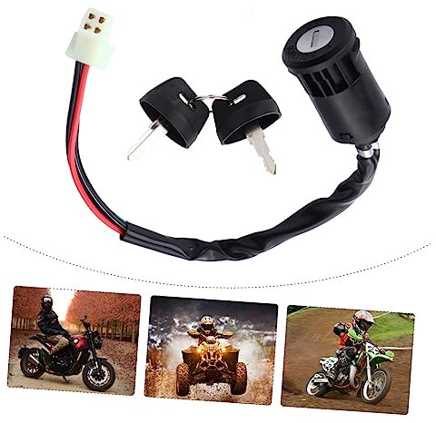 GALPADA Zündschlosszylinder Für Dirtbikes Anlasser Mit Zündanlasser Zylinderschloss Für Motorräder Zündungsschalter Für Elektrofahrzeuge Einfache Installation Und Hohe Leistung