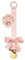 Elodie Details Schnuller & Clip Set, Stoff und Edelstahl Clip, für Baby Mädchen, Universal Silikonring, Passend für Alle Schnuller - Powder Pink Bloom/Powder Pink Metal Clip