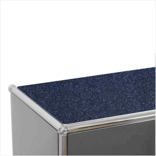 Feltd. Filzauflage kompatibel mit USM Haller Möbel, Denim, 73,5 × 33,5 cm | inkl. Antirutschunterlage
