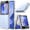 JETech Cover per Galaxy Z Flip 7 FE 2025 / Z Flip 6 2024, Cristallo Trasparente PC Rigido Guscio, Antigraffio Antiurto Sottile Protettiva Cellulare Custodia (Trasparente)