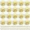 20Pcs Latch,Toggle Catch Latch Clasp,Jewelry Box Lock Buckle for Packaging,Gift Box Plate Buckle Locks Yellow 27 * 29mm