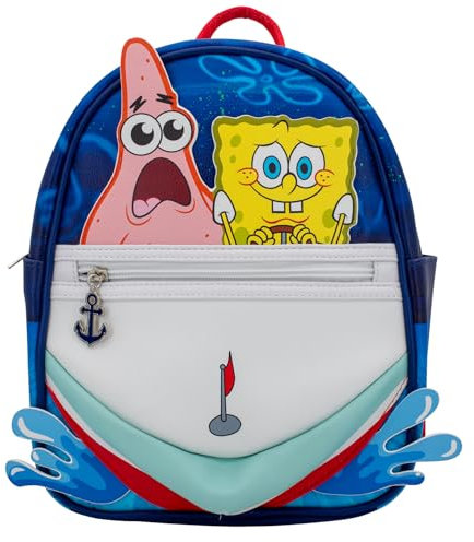 AI ACCESSORY INNOVATIONS Mini-Rucksack aus PU-Kunstleder, 26,7 cm (10,5 Zoll), Spongebob, Small, Mini-PU-Rucksack