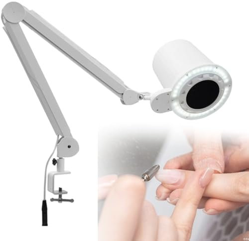 Nail Dust Collector Low Noise with Reusable Filter, Professional Power Vacuum Fan Dust Collector Extractor, Electric Dust Suction Machine for Acrylic Gel Nail Polishing Nail Salon
