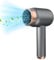 Dark Grey Cordless Rechargeable Battery Hair Dryer - Portable, Foldable Travel Hair Dryer Suitable for Family Dormitory Travel