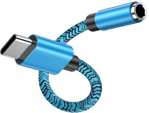 USB C auf 3.5mm Klinke, Typ C auf Kopfhörer Adapter Aux Digital Audio Kopfhörer Adapter, Aux auf USB C Kopfhörer Adapter für Samsung Galaxy S25 Ultra S24+ S23 S22 A35 A36 A16 A56, iPhone 16 15 Pro Max