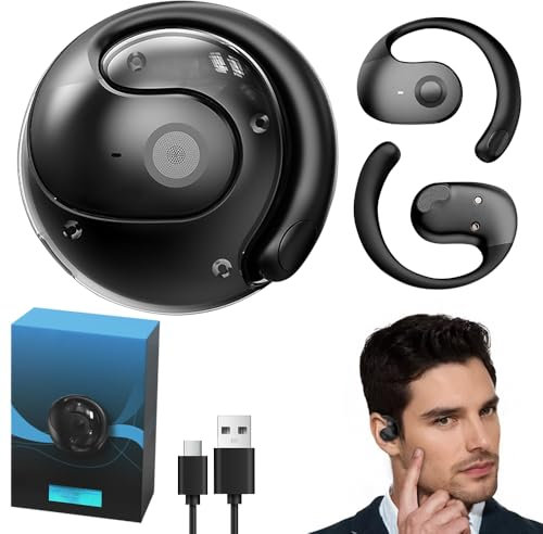 Auriculares traductores de idiomas, auriculares traductores de IA, auriculares de traducción en tiempo real, auriculares traductores equipados con aplicación de IA y 144 idiomas, Bluetooth 5.4 para