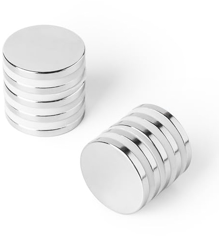 Strong Magnets Neodym Magnet - Rund 15 x 3 mm - 50 Stück - Extra stark, hält bis 2,9kg - Für Magnettafel, Kühlschrank, Whiteboard, Pinnwand, Büro