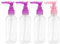 Licsaliwe Empty Pump Bottle Refillable Travel Toiletry Liquid Containers Pump Dispenser Bottles for Shampoo Lotions 100ml 4PCS, pump bottles