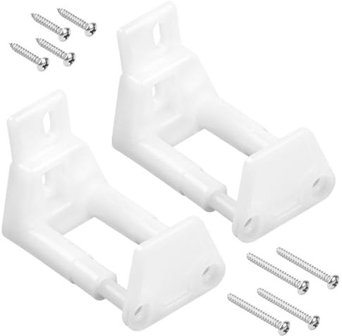 20595 Adjustable Sliding Door Guide, Barn Door Floor Guide Wall Mount, Rv Pocket Sliding Door Hardware, Closet Door Guides for Carpet, Barn Pocket Door Bottom Floor Guide, 2 Pack White