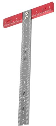 Lurrose Förmiges Messwerkzeug Aluminiumlegierung Präzises Winkellineal für Architekten und Diy Projekte für Exakte Markierungen und Messungen Holzbearbeitung