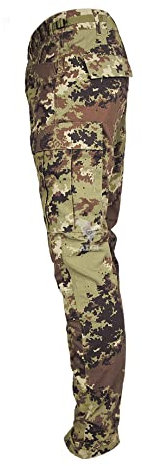 ALGI Pantaloni Militare da Combattimento Ripstop di Polyfilo Vegetato Mimetico (50)