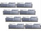 Memory RAM G. Skill Trident Z 64 GB (8 x 8 GB) DDR4 4000 MHz CL18 – Kit Quad Channel 8 barrette di RAM DDR4 PC4 – 32000 – F4 – 4000 C18q2 – 64 gtzsw Bianco e Argento