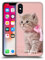 Head Case Designs Kitten With Pink Bow Cats Hard Back Case Compatible With Apple iPhone X/iPhone XS