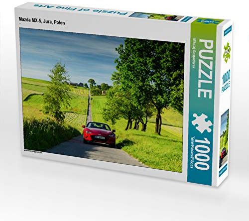 CALVENDO Puzzle Mazda MX-5, Jura, Polen 1000 Teile Puzzle quer | 1000 Teile Lege-Größe 64 x 48 cm Foto-Puzzle für glückliche Stunden