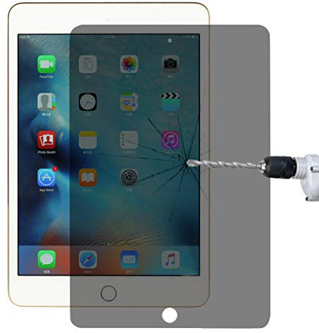 Cqu Replacement Screen Film, Ultra-thin 0.33mm 9H 2.5D Privacy Anti-glare Explosion-proof Front Full Screen Protector Tempered Glass Film Screen Shield for iPad mini 4 Tablet PC