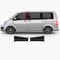 1A Style Sticker B-Säulen Aufkleber passend für VW T5 und T6 (Matt Schwarz)