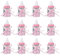 Agatige 12pcs Gastgeschenk Babyparty, Rosa Mini Babyflasche Schokoladen Süßigkeiten Geschenkboxen für Mädchen Säuglingstaufe Geburtstagsfeier Dekor