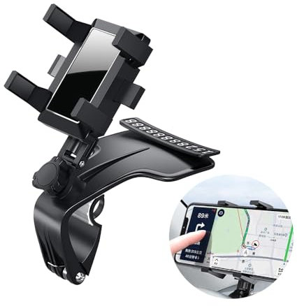 QUEMIS Support Téléphone Voiture Rotation 360° Support de Ventilation pour Téléphone Portable Ventilation Universelle Support de Voiture Porte Téléphone Voiture Intelligent