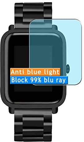 Vaxson 3-Pack Anti Luce Blu Pellicola Protettiva, compatibile con Amazfit Pace Youth Lite Smartwatch smart watch, Screen Protector Film [Non Vetro Temperato] Nuovo