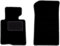 Wielganizator Automatte – Passend für BMW 3 E46 Cabrio 2000-2007 – Velours – Autozubehör - Praktische Fußmatte Auto – 2-teilig - schwarz