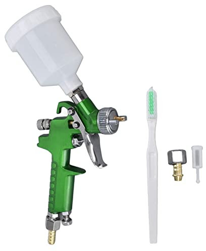 Joyzan Pistola Pulverizadora de Aire, Acero Inoxidable Rociadora Pintura con 0,04 Pulgadas Boquilla Diseño Alimentación por Gravedad para Imprimación Automóviles Rociado Tela Artes Manualidades