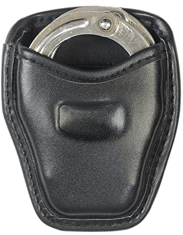 SdTacDuGe Geformte Handschellen-Tasche, oben offen, Handschellen-Etui für Dienstgürtel, Handschellenhalter, Strafverfolgungspflicht Handschellenetui, Polizei-Profi-Handschellen-Tasche