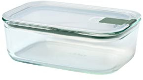 Mepal - Glasbehälter mit deckel EasyClip - Meal prep boxen - Geeignet für Mikrowelle, Dampfgarer, Ofen und Gefrierschrank - Luftdicht und auslaufsicher - Mikrowellengeschirr - 1500 ml - Nordic sage