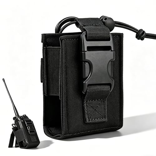 Floatdream Taktische Interphone-Tasche, Radio Holster Pouch, Einstellbare Zwei Wege Radio Holster Pouch Halter, Einfach zu Tragen und Auf Interphone zu Speichern